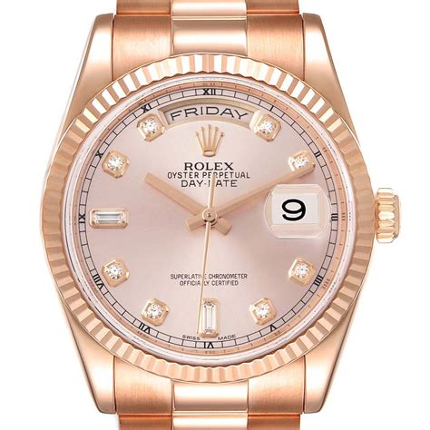 rolex day date 36 everose gold price|rolex rose gold 40mm president.